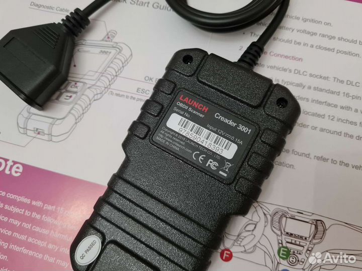 Автосканер Launch X431 Creader 3001 / OBD2