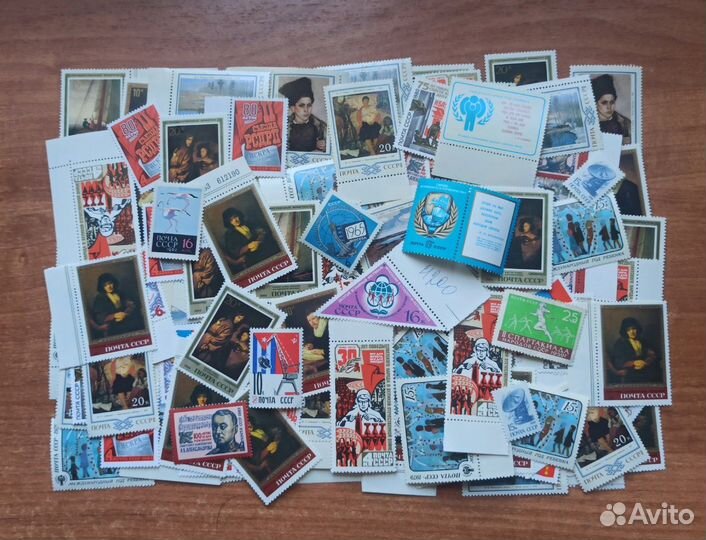 Оптовый лот: 155 чистых марок СССР