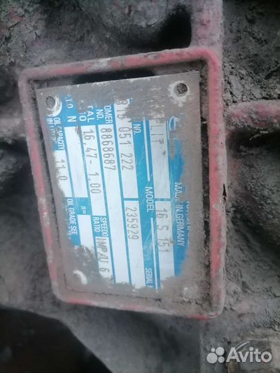 Кпп ZF16s151, зф16s151 на ивеко магирус 420
