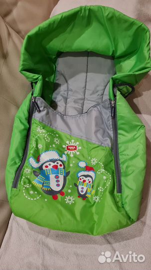 Детские санки с тёплым чехлом