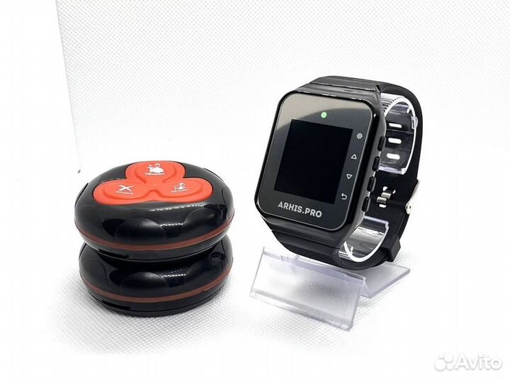 Кнопка вызова официанта с часами для кафе, баров