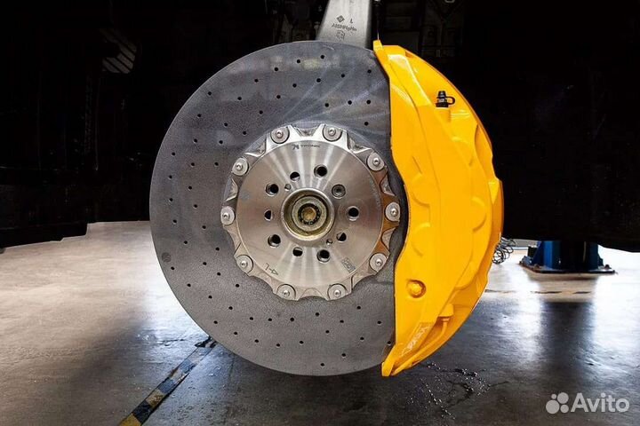 Комплект карбон керамика akebono 10 pot оригина