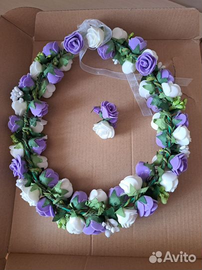 Венок на голову из цветов