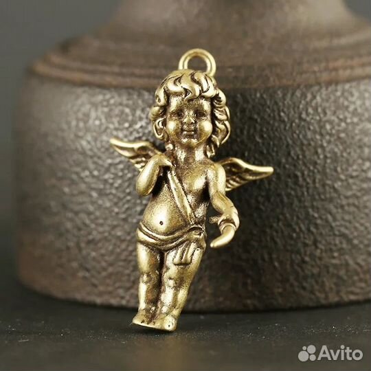 Купидон-подвеска-бронза