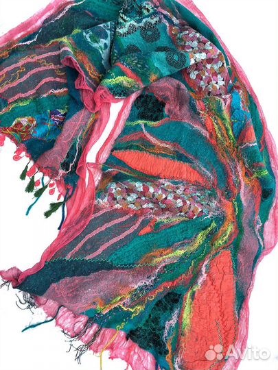 Палантины шелк и меринос