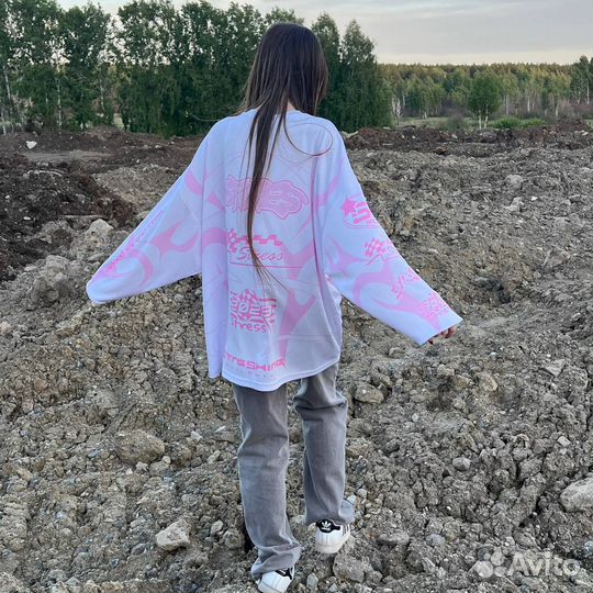 Streshine racer jersey pink
