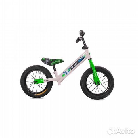 Беговел 12 Black Aqua сталь