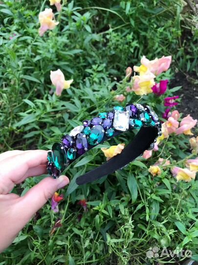 Ободок для волос ручной работы