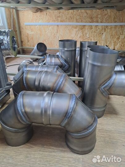 Трубы для дымохода стальные и оцинкованные