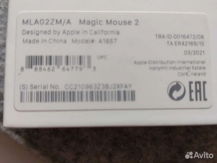 Мышь Apple magic mouse 2