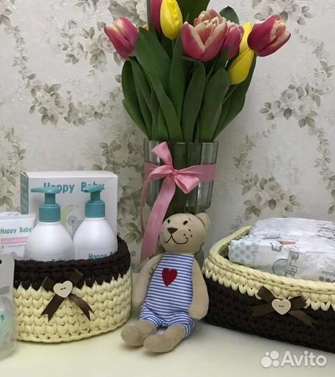 Вязанные корзины