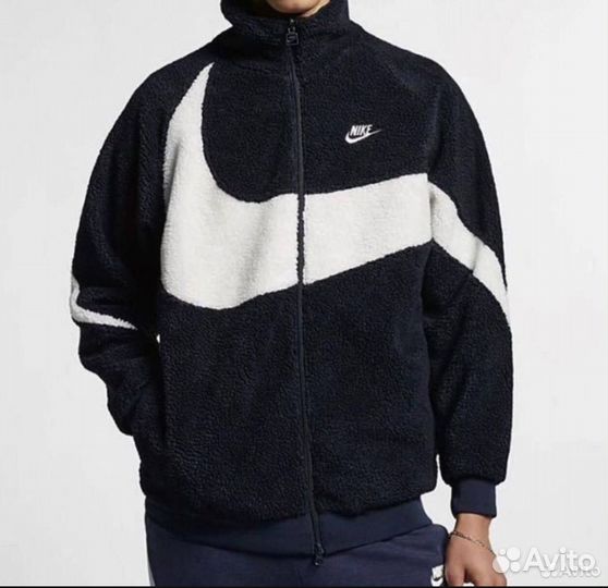 Куртка nike big swoosh/ Nike барашек