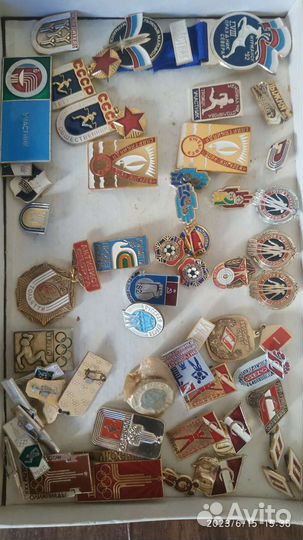 Значки СССР спортивные