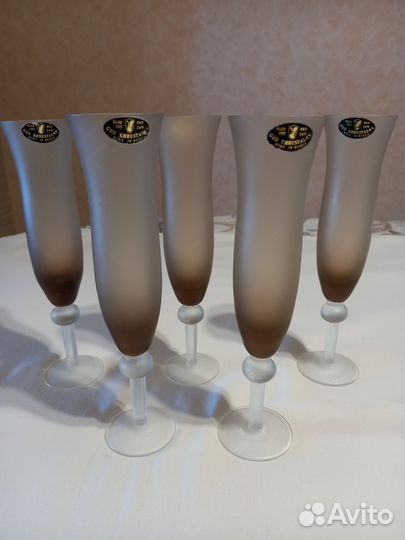 Хрустальные фужеры бокалы