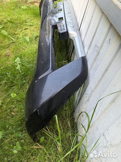 Накладка на передний бампер Prado 150