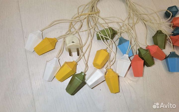 Елочная гирлянда Фонарики СССР