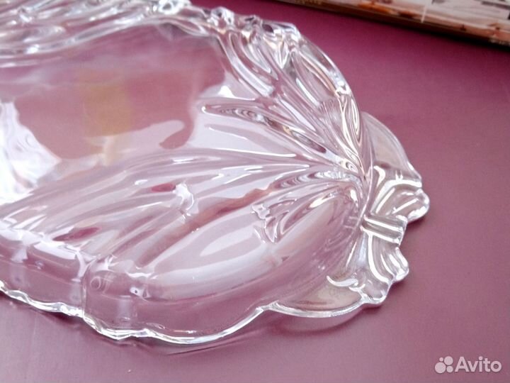 Новое блюдо стеклянное Конфетница Посуда