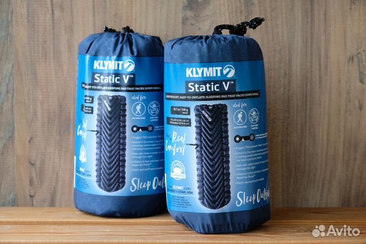 Klymit Static V Blue - Коврик туристический новы