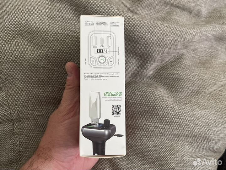 Fm модулятор с bluetooth