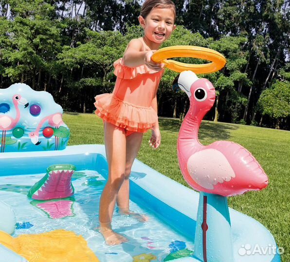 Надувной игровой центр с бассейном, Intex 57161