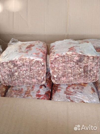 Корм фарш из говядины для животных