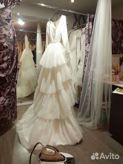 Отпаривание Свадебного платья