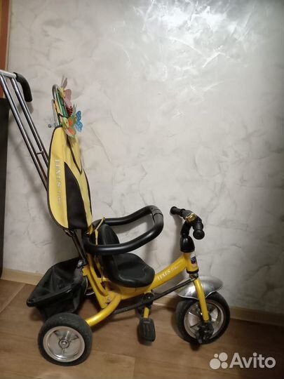Велосипед коляска с ручкой