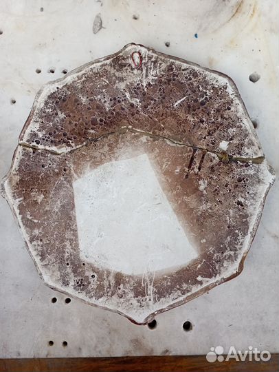 Старинный изразец барельеф панно ангела