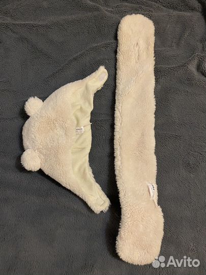 Комплект шапка и шарф для девочки zara