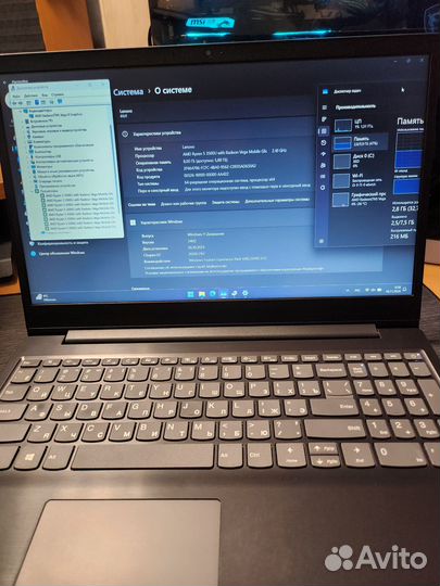 Ноутбук Lenovo IdeaPad S145-15API ryzen 5 3500U