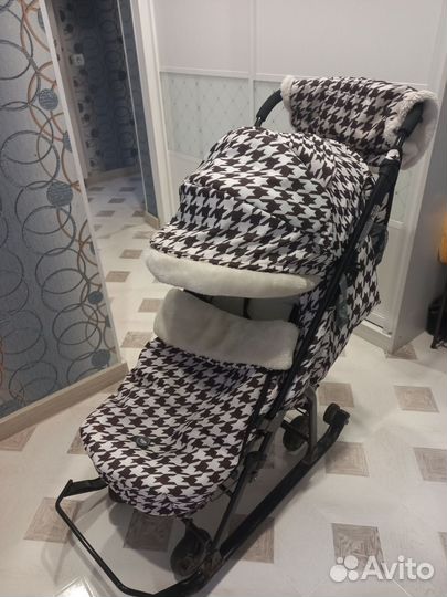 Санки коляска ника 7 5