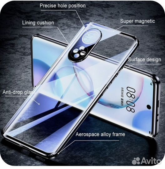 Магнитный чехол на хонор 50