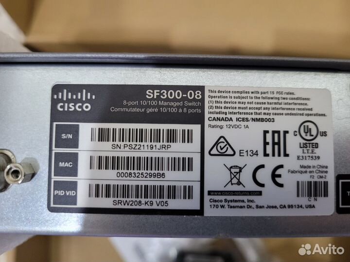 Коммутатор Cisco Small Business SF300-08
