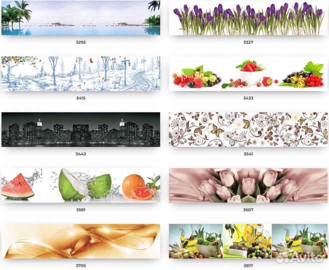 Фартук для кухни, стеновая панель, скинали, экран