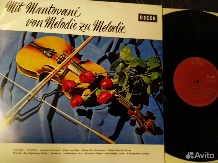 Mantovani оркестр популярные мелодии винил