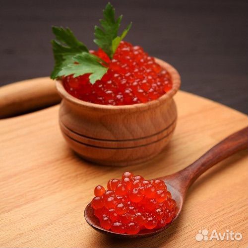 Красная икра (кета, форель)