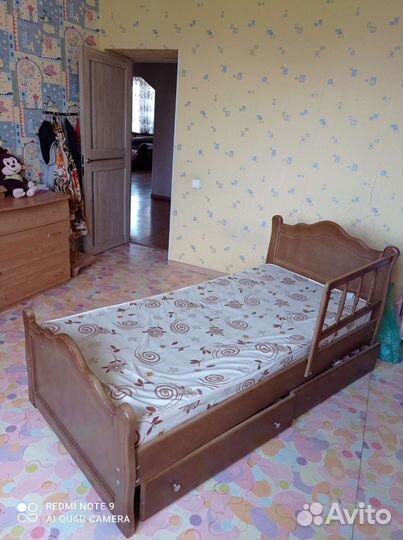 Детская кровать с матрасом ортопедическим