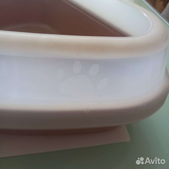 Угловой туалет для кошек с совком