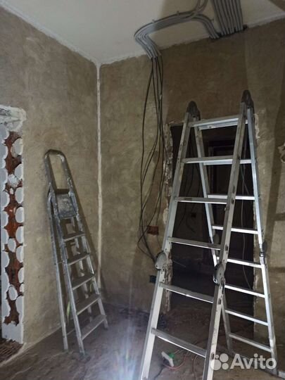 Зачистка и шлифовка стен, полов