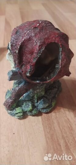 Череп, грунт, фильтр для аквариума