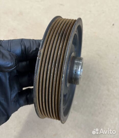 Шкив коленвала двигателя HR16 1.6л Ниссан Кашкай