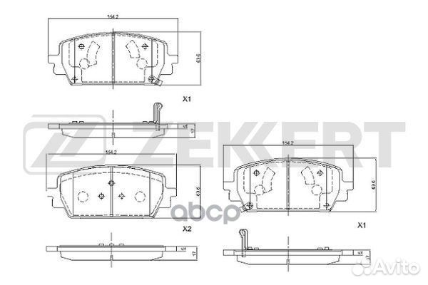 Колодки торм. диск. передн. Kia Sorento IV 20