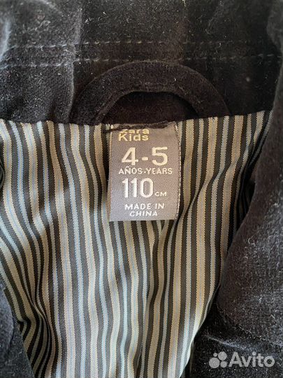 Пиджак детский Zara нарядный 5-7 лет