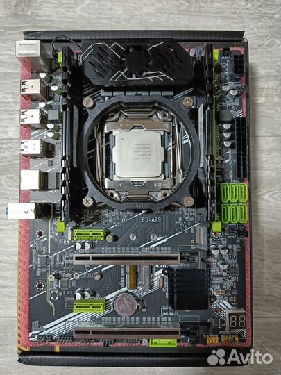 Материнская плата + Xeon E5 2680v4 (14 ядер) +DDR4