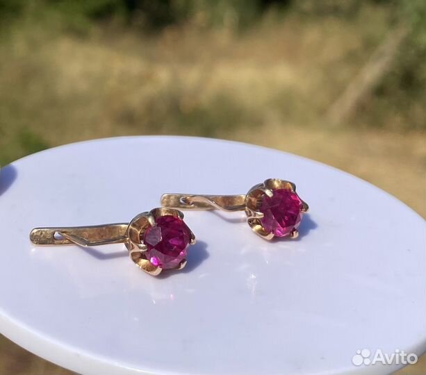 Золотые серьги СССР