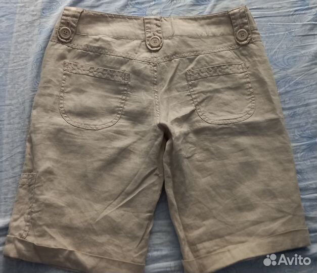 Льняные шорты 44р