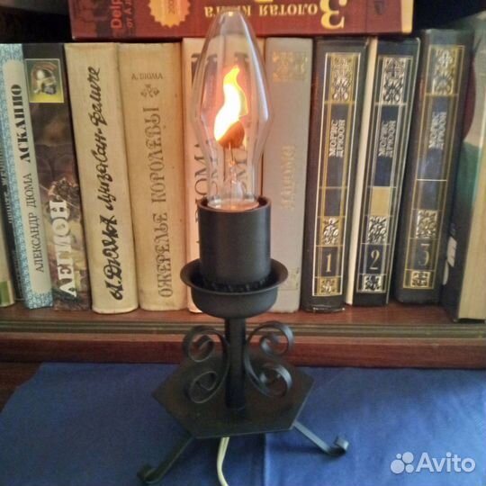 Светильник ночник кованый свеча СССР