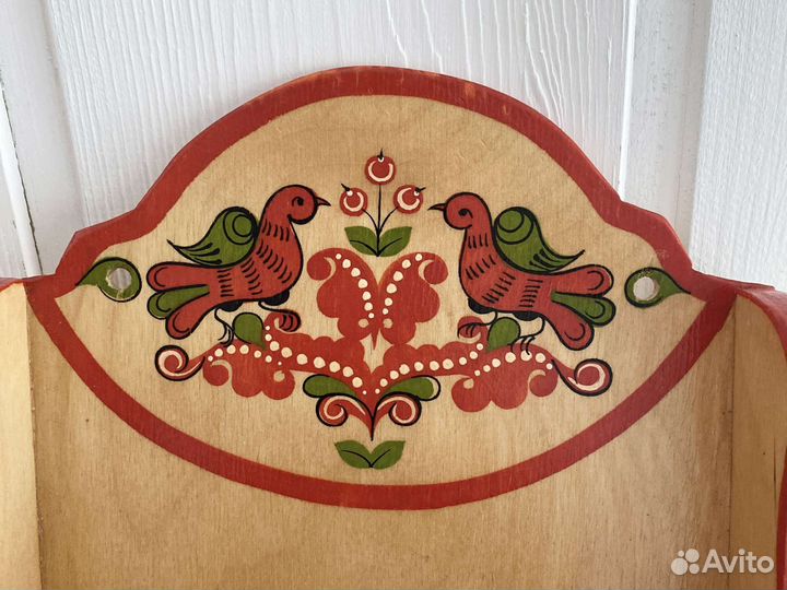 Полочка, стакан, солонка Хохлома сувениры