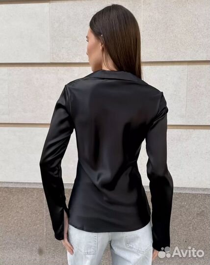 Блузка женская атласная