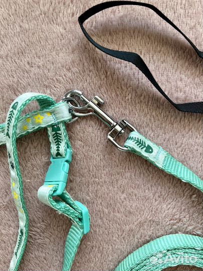 Шлейка с поводком, поводок-рулетка
